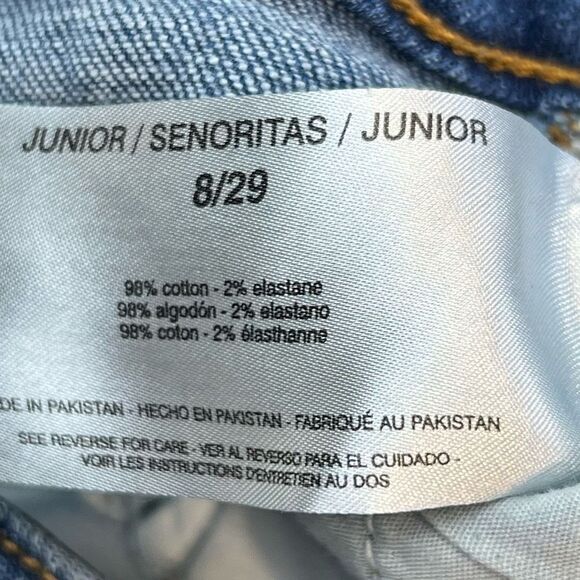 Ella Moss Women's High Waisted Straight Jeans Blue Denim Medium Wash Size 8/29 - Picture 5 of 9